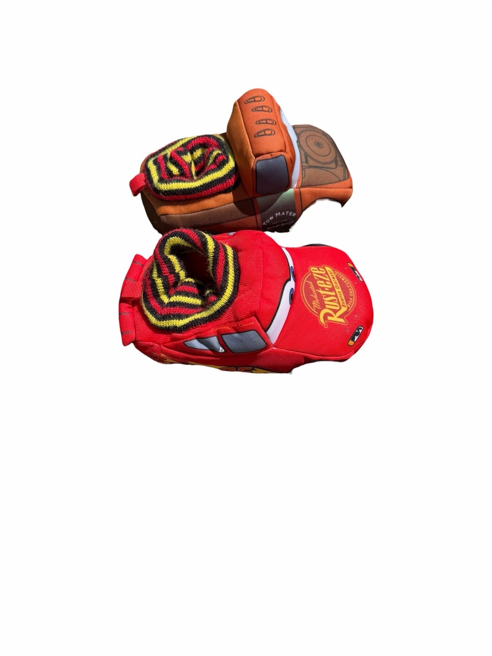 Disney Pixar Cars Lightning McQueen Plush Slippers - Picture 2 of 3